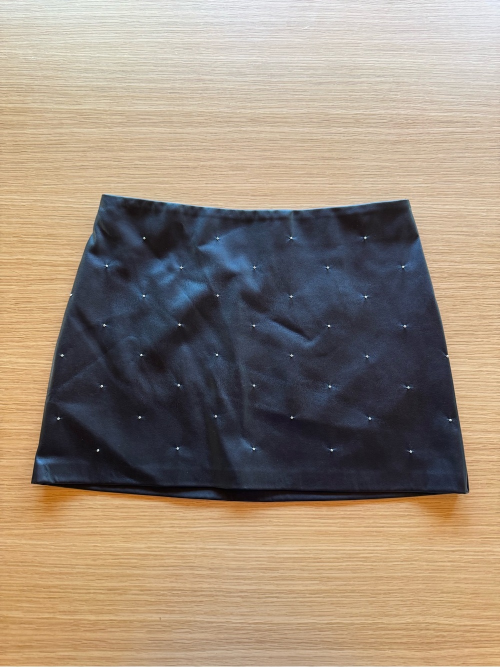 House of Harlow 1960 Black Mini Skirt with Stud Detailing